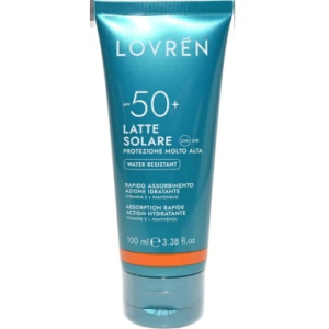Cerca Offerte di latte solare spf50+ protezione molto alta water resistant 100 ml - lovrén e acquista online
