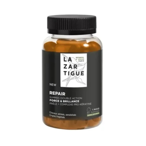 Lazartigue repair forza e lucentezza integratore per capelli e unghie 60 gommose