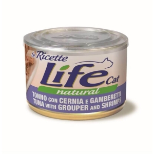 Cerca Offerte di Le ricette life cat natural tonno cernia gamberetti - alimento umido per gatti 150 gr e acquista online