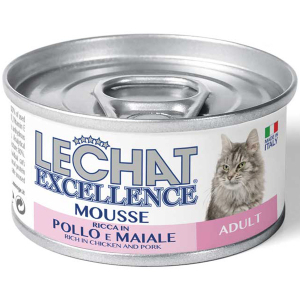 Cerca Offerte di lechat excellence mousse ricca in pollo e maiale gatti adulti 85g e acquista online
