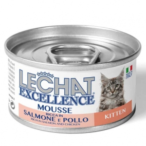 Cerca Offerte di lechat gatto excellence mousse kitten salmone pollo 85gr (lattina) e acquista online