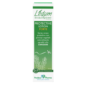 Ledum double scent protective lotion forte spray corpo antizanzare protettivo con principi naturali 75ml