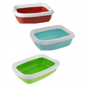 Leopet Lettiera Gatto Beta Cornice Colori Assoriti 42x33x14 cm