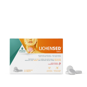 Lichensed gola fragola promopharma 20 compresse