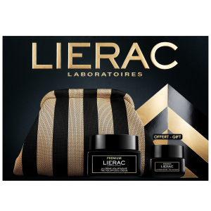 Lierac cofanetto premium voluptueuse con crema voluptueuse premium 50 ml+ crema regard premium contorno occhi 20 ml + pochette in regalo