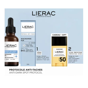Cerca Offerte di lierac cofanetto protocollo anti-macchie siero anti-macchie scure + stick protettore spf50+ e acquista online