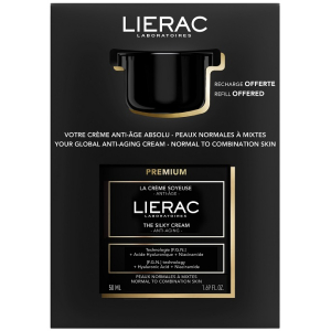 Lierac premium coffret crema soyeuse 50 ml + ricarica 50 ml