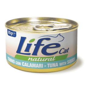 Cerca Offerte di life pet care cibo umido tonno e calamari per gatti adulti 85g e acquista online