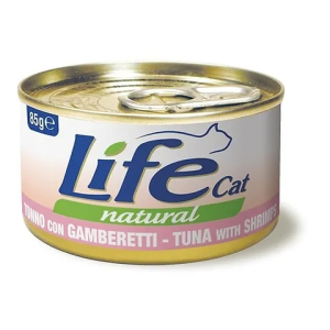 Cerca Offerte di life pet care cibo umido tonno e gamberetti per gatti adulti 85g e acquista online