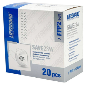 Cerca Offerte di lifeguard save 23w facciale filtrante monouso pieghevole senza valvola ffp2 20 pezzi e acquista online