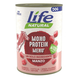 Cerca Offerte di lifepetcare life cane natural monoproteico manzo 400gr (lattina) e acquista online