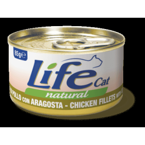 Cerca Offerte di lifepetcare life gatto natural filetti pollo aragosta 85gr (lattina) e acquista online