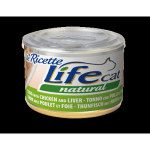 Cerca Offerte di lifepetcare life gatto natural le ricette pollo fegatini 150gr (lattina) e acquista online