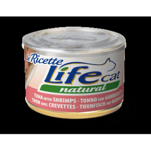 Cerca Offerte di lifepetcare life gatto natural le ricette tonno gamberetti 150gr (lattina) e acquista online