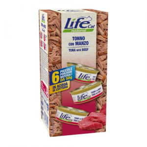Cerca Offerte di lifepetcare life gatto natural tonno manzo 6x50gr (lattina) multipack e acquista online