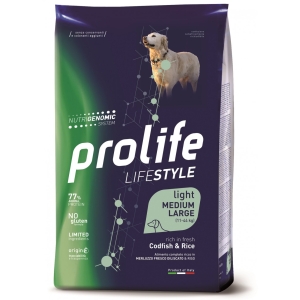 Cerca Offerte di Lifestyle light merluzzo e riso - alimento completo per cani adulti taglia media e grande 2,5 kg e acquista online