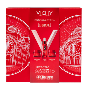 Liftactiv collagen specialist 16 box natale 2025 1 bonding serum 30 ml + 1 crema giorno 15 ml omaggio + 1 crema notte 15ml omaggio