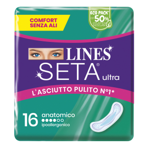 lines seta ultra anat cp 16pz bugiardino cod: 985649146 