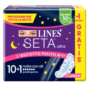 lines seta ultra notte cp 10+1 bugiardino cod: 985649274 