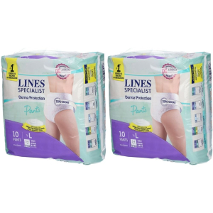 Cerca Offerte di lines specialist derma protection pants l maxi set da 2 2x10 pz pannol e acquista online