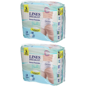 Cerca Offerte di lines specialist derma protection pants m plus set da 2 2x14 pz pannol e acquista online