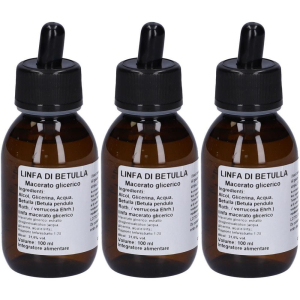 Cerca Offerte di linfa di betulla macerato glicerico 10% gocce 100ml 3x100 ml e acquista online