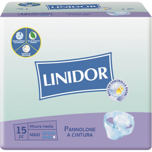 linidor pannolino cint maxi m 15 pezzi bugiardino cod: 930960760 