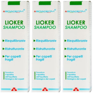 Cerca Offerte di lioker shampoo 200 ml braderm 3x200 ml e acquista online