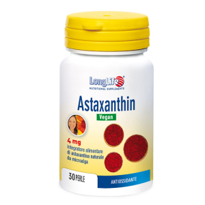 longlife astaxanthin 30 perle veg bugiardino cod: 941987974 
