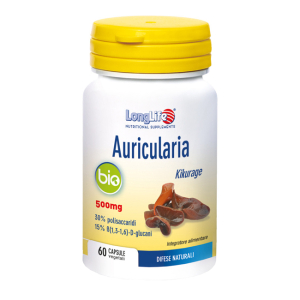 longlife auricularia bio 60 capsule bugiardino cod: 935236745 