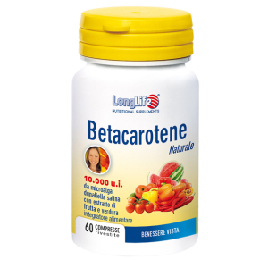 longlife betacarotene 60 compresse bugiardino cod: 908223934 