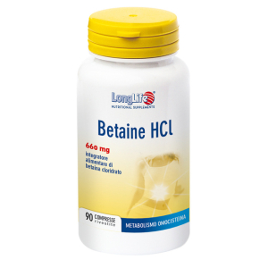 longlife betaine hcl 90 compresse bugiardino cod: 933015063 