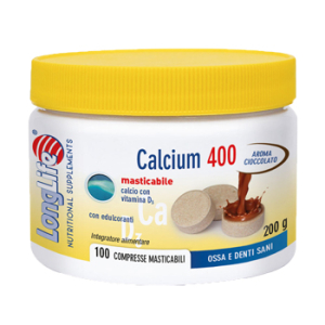 longlife calcium cacao 100 compresse bugiardino cod: 935266231 
