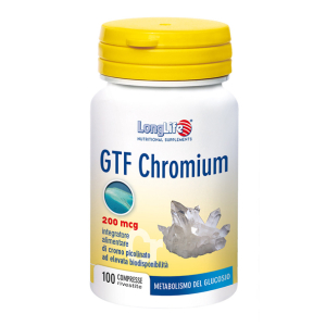 longlife gtf chromium 100 compresse bugiardino cod: 941090161 