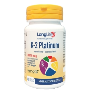 Cerca Offerte di Longlife k-2 platinum integratore per la mineralizzazione ossea e la funzione muscolare 60 perle e acquista online