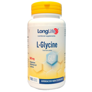 Longlife l-glycine integratore per il sistema nervoso e la regolazione del sonno 100 capsule