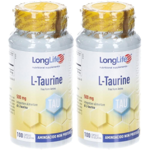 Cerca Offerte di longlife l-taurine 500mg capsule 2x61 g e acquista online