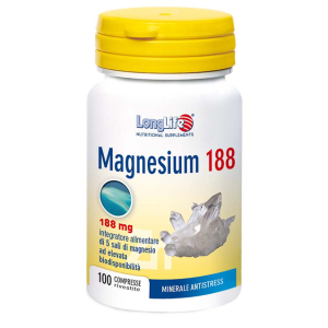 longlife magnesium 188 100 compresse bugiardino cod: 901289367 