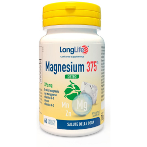 longlife magnesium 375 osteo bugiardino cod: 945032199 