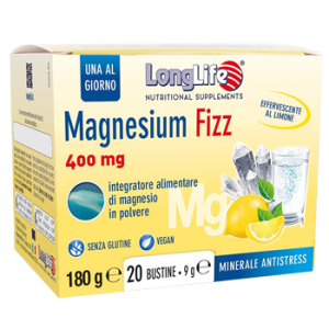 longlife magnesium fizz 20 bustine bugiardino cod: 939262388 