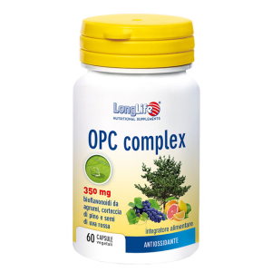 longlife opc complex 60 capsule veg bugiardino cod: 935634030 