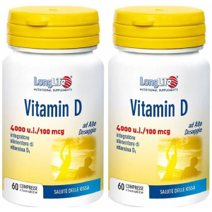 Cerca Offerte di longlife® vitamin d 4000 u.i. 100 mcg set da 2 2x60 pz compresse e acquista online