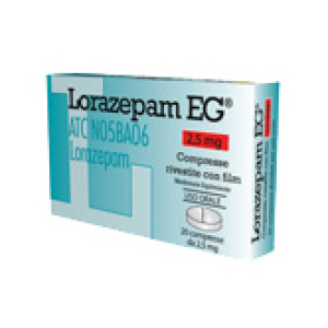 lorazepam eg 20 compresse rivestite 2,5mg bugiardino cod: 035542024 