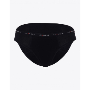Lovable slip da ciclo lavabile flusso abbondante nero taglia xs
