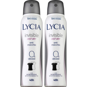 Cerca Offerte di lycia invisible deodorante spray fast dry 0% alcool 2x150 ml deodorant e acquista online