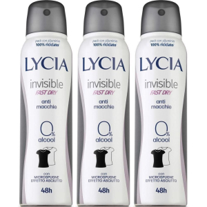 Cerca Offerte di lycia invisible deodorante spray fast dry 0% alcool 3x150 ml deodorant e acquista online