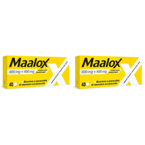 Cerca Offerte di maalox 400+400 mg, contro acidità di stomaco occasionale, 40 cpr set d e acquista online