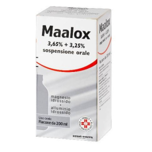 maalox*os sosp 200ml3,65+3,25% bugiardino cod: 020702015 