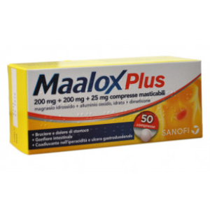 maalox plus 50 compresse masticabili utile bugiardino cod: 020702344 