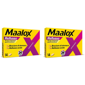 Cerca Offerte di maalox reflusso, contro reflusso acido, 14 compresse set da 2 2x14 pz e acquista online